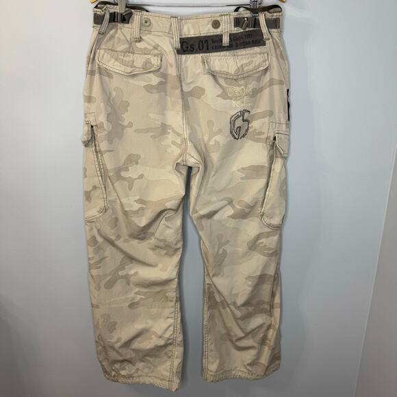 G star Sniper Battle Cargo pant Combat Camo Multi Pockets Military Sz 33